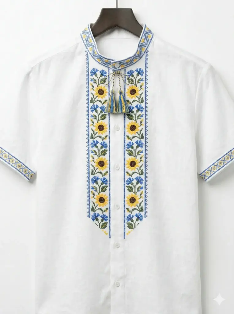 Вишита футболка "Квітуча енергія"