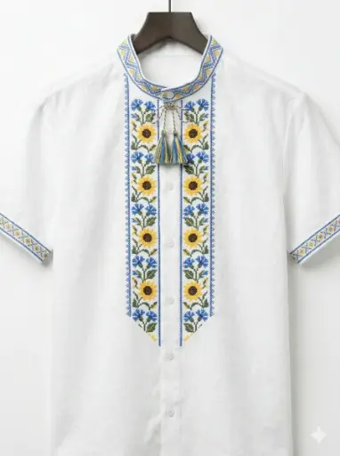 Вишита футболка "Квітуча енергія"